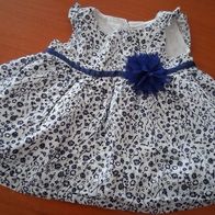 Süßes Kleid - blau weiß gemustert - Gr. 56 - Cool Club