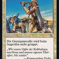 4x "Grenzpatrouille", Common aus "Abrechnung", sehr wenig gespielt