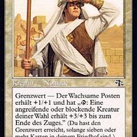 4x "Wachsamer Posten", Common aus "Abrechnung", sehr wenig gespielt