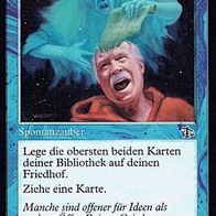 4x "Geistige Notiz", Common aus "Abrechnung", sehr wenig gespielt