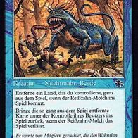 4x "Reißzahn-Molch", Common aus "Abrechnung", sehr wenig gespielt