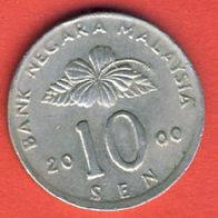 Malaysia 10 Sen 2000