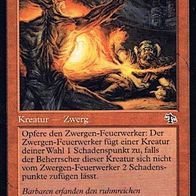 4x "Zwergen-Feuerwerker", Common aus "Abrechnung", sehr wenig gespielt