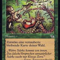 4x "Giftige Ranken", Common aus "Abrechnung", Erhaltung siehe Text