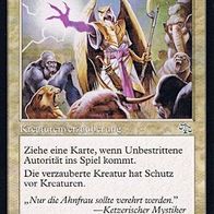 3x "Unbestrittene Autorität", Uncommon aus "Abrechnung", Erhaltung siehe Text