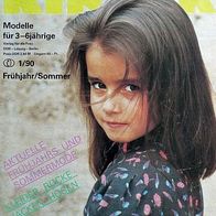 Kindermode "3 bis 6" 1990-01 Zeitschrift DDR