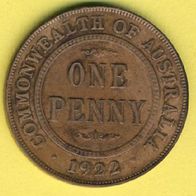 Australien 1 Penny 1922