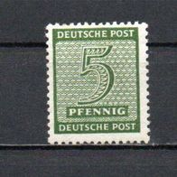 SBZ 1945, Mi.-Nr.: 128Yw, ( * ) Falz