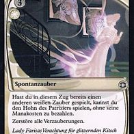 4x "Hohn des Patriziers", Common aus "Blick in die Zukunft", ungespielt, D/E