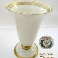 schöne alte Vase Blumenvase 15 cm * Reichenbach Porzellan elfenbein Bechervase