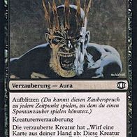 4x "Krone des Vergessens", Common aus "Blick in die Zukunft", ungespielt, Dt./Engl