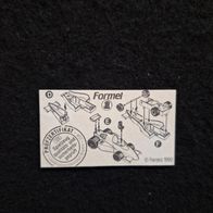 Ü - Ei Beipackzettel 1990 Formel 1
