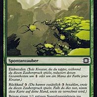 4x "Hervorschießende Triebe", Common aus "Blick in die Zukunft", ungespielt, Dt./Engl