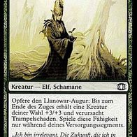 4x "Llanowar-Augur", Common aus "Blick in die Zukunft", ungespielt,