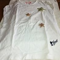 Weißes Shirt mit Aufdruck Sterne - Nono - Gr. 134/140