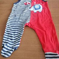 Rot gemusteter Strampler - Gr. 62 - baby club