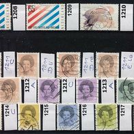 Niederlande Mi. Nr. 1207 bis 1217 (18 versch. Werte) o <