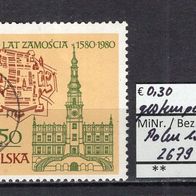 Polen 1980 400 Jahre Stadt Zamosc MiNr. 2679 gestempelt