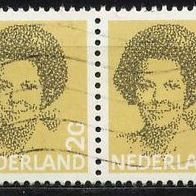 Niederlande Mi. Nr. 1214 A 2-fach waagerecht / Königin Beatrix o <