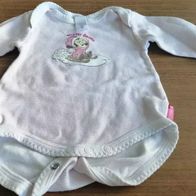 Rosa gestreifter Body mit Aufdruck - Disney C&A - Gr. 62