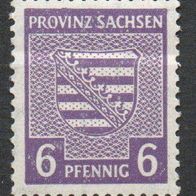 SBZ 1945, Mi.-Nr.: 76X, ( * ) Falz