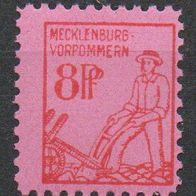 SBZ 1945, Mi.-Nr.: 11y, ( * ) Falz