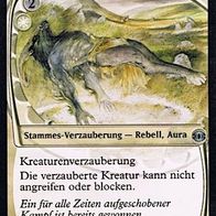 4x "Durch Stille gefesselt", Uncommon aus "Blick in die Zukunft", D/E, Erhaltung sieh