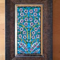 gerahmte persische Keramikfliese - Kunsthandwerk aus dem Iran