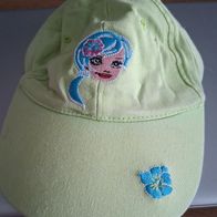 Grüne Kappe - Mütze mit Aufdruck - Gr. 52 cm