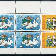 Niederlande Mi. Nr. Block 25 (1242 + 1244) "Voor het Kind" 1983 o <