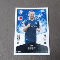 Topps Match Attax Bundesliga 2024/25 Nr. 44 Dani De Wit (VFL Bochum 1848)