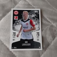 Topps Match Attax Bundesliga 2024/25 Nr. 100 Hugo Larsson (Eintracht Frankfurt)
