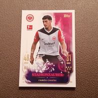Topps Match Attax BL 2024/25 Nr. 105 Farès Chaïbi (Eint Frankfurt) Stadionzauber