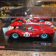 Carrera 1:24 Exclusicv 20228 Ferrari 330 P4 Le Mans 1967 rot blau Nr 23 OVP