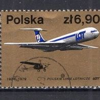 Polen 1979 50 Jahre Fluggesellschaft LOT MiNr. 2602 gestempelt