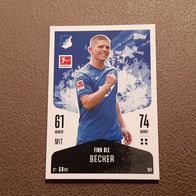 Topps Match Attax BL 2024/25 Nr. 151 Finn Ole Becker (TSG Hoffenheim)