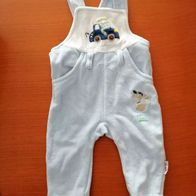 Hellblauer Strampler / Latzhose mit Aufdruck - Gr. 62 - Zniwtwins