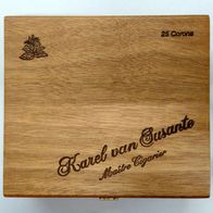 Karel van Susante Maître Cigarier Zigarrenkiste aus Holz, leer