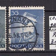 Polen 1937 Marschall Edward Rydz-Smigly MiNr. 319 - 320 gestempelt