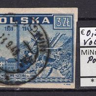 Polen 1945 Warschau klagt an MiNr. 415 Vollstempel