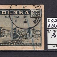Polen 1945 Warschau klagt an MiNr. 417 Vollstempel -2