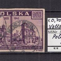 Polen 1945 Warschau klagt an MiNr. 419 Vollstempel