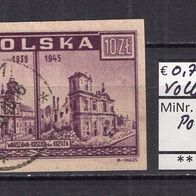 Polen 1945 Warschau klagt an MiNr. 419 Vollstempel -2