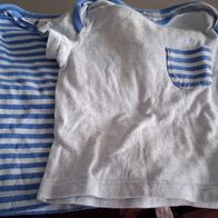2 blaue Shirts von bpc - Gr. 56/62