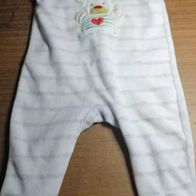 Strampler grau gestreift - Gr. 68 - baby Club