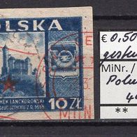 Polen 1946 Freimarken: Baudenkmäler MiNr- 443 gestempelt -4