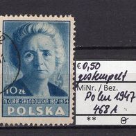 Polen 1947 Freimarken: Polnische Kultur MiNr. 468 A gestempelt