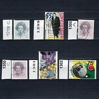 Niederlande Mi. Nr. 1297 A + 1297 C + 1298 A + 1298 C + 1299 + 1300 A+ 1300 C u.a o <