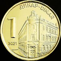 1 Dinar Serbien 2021 UNC