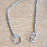 Neu Herbertz Messerkette Schlüsselring und Clip Edelstahl L: 38 cm Taschenmesser